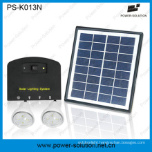 4W 11V Solar Panel Solar Home Light System with 2 Lights Phone Charger Function